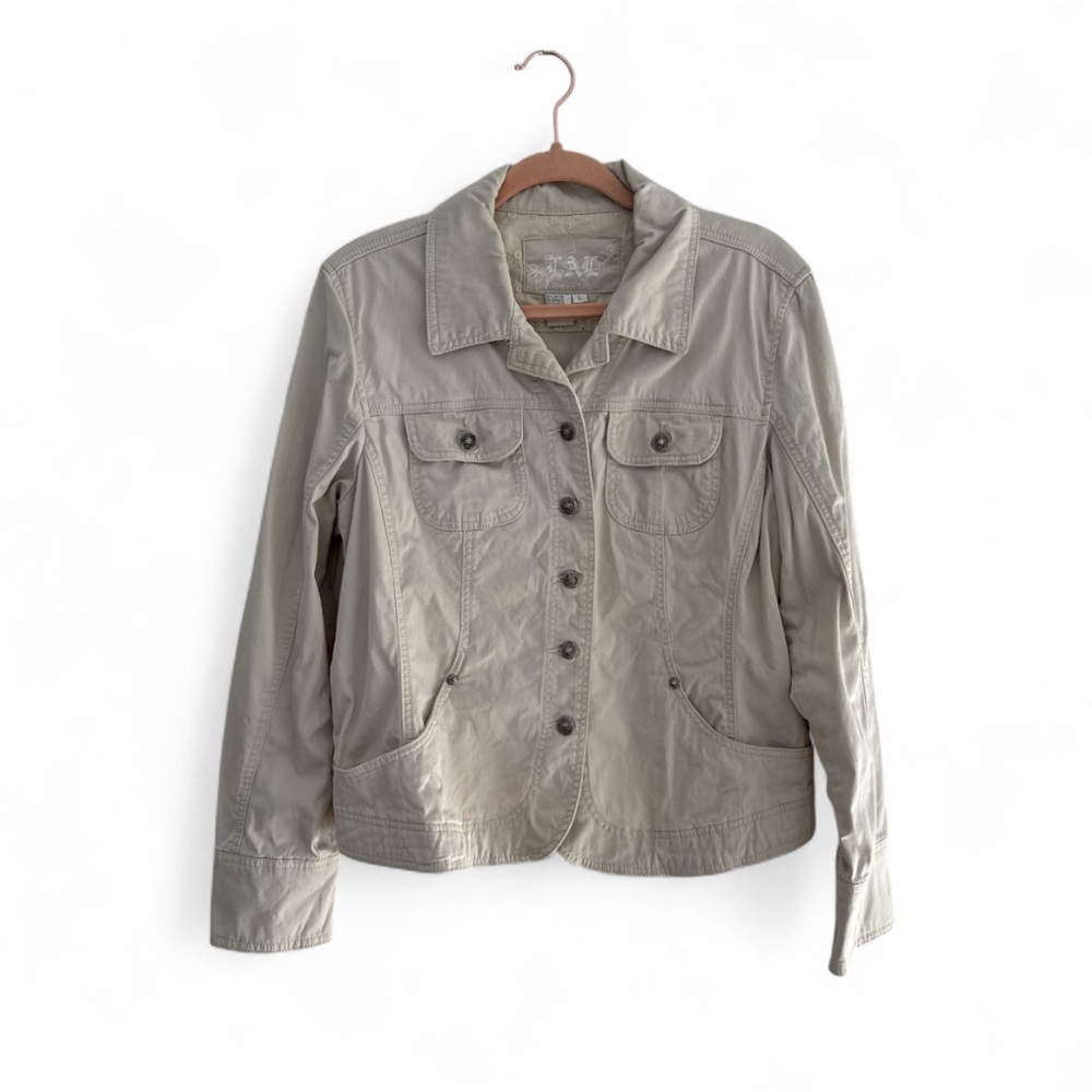 Live A Little Light Beige Jacket